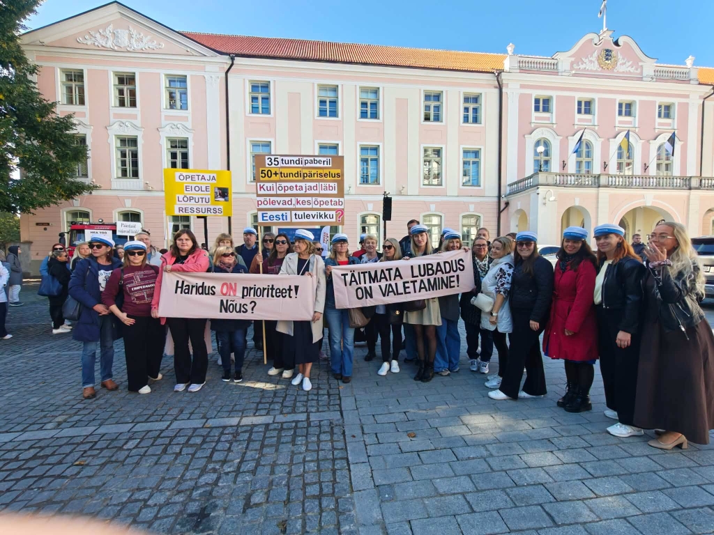 Õpetajad kõnekoosolekul